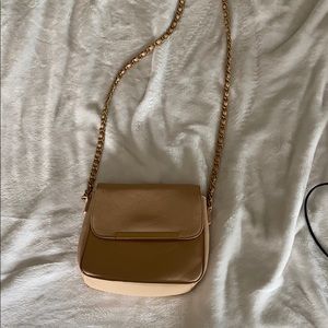 Nude crossbody purse